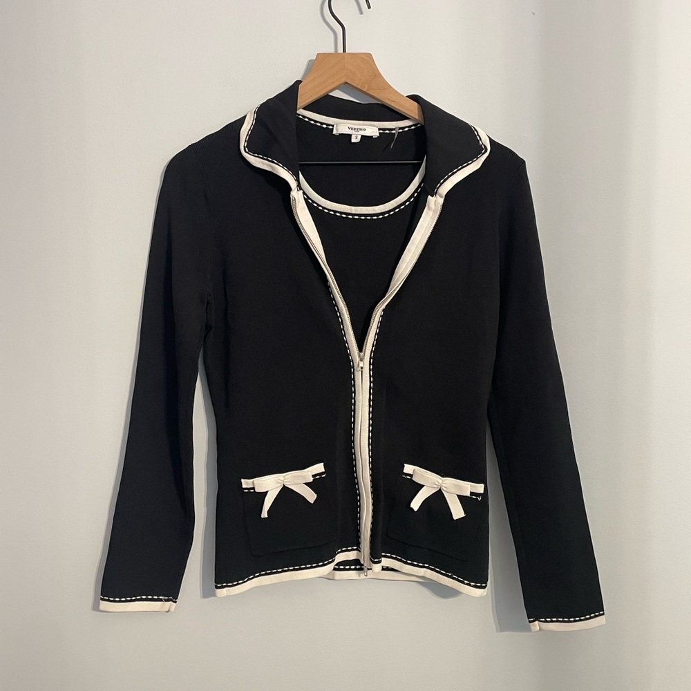 Vertigo Paris Sweater Cardigan & Tank Top